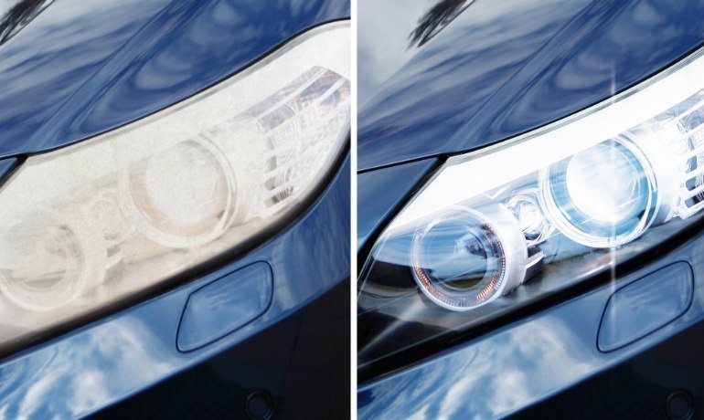 До и после полировки