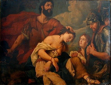 Шарль Лебрен Жертвоприношение Иеффая