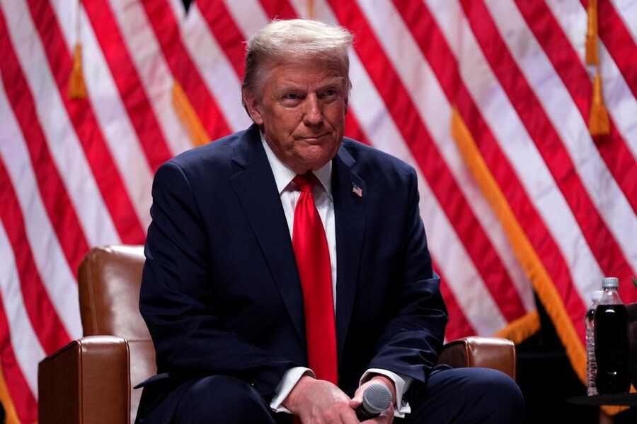    Кандидат в президенты США от Республиканской партии, экс-президент США Дональд Трамп / Источник: © Julia Demaree Nikhinson/AP/TASS