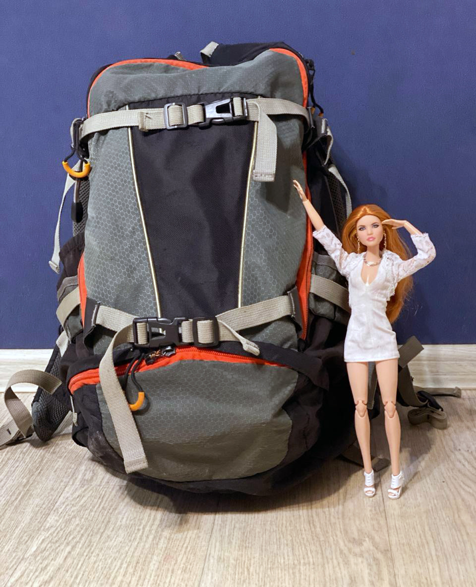 Тот самый "чемодан кукол" из мемов. Наталья (Barbie Looks #20) крутит пальцем у виска и никуда ехать не собирается.