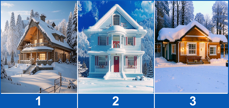 Выберите домик