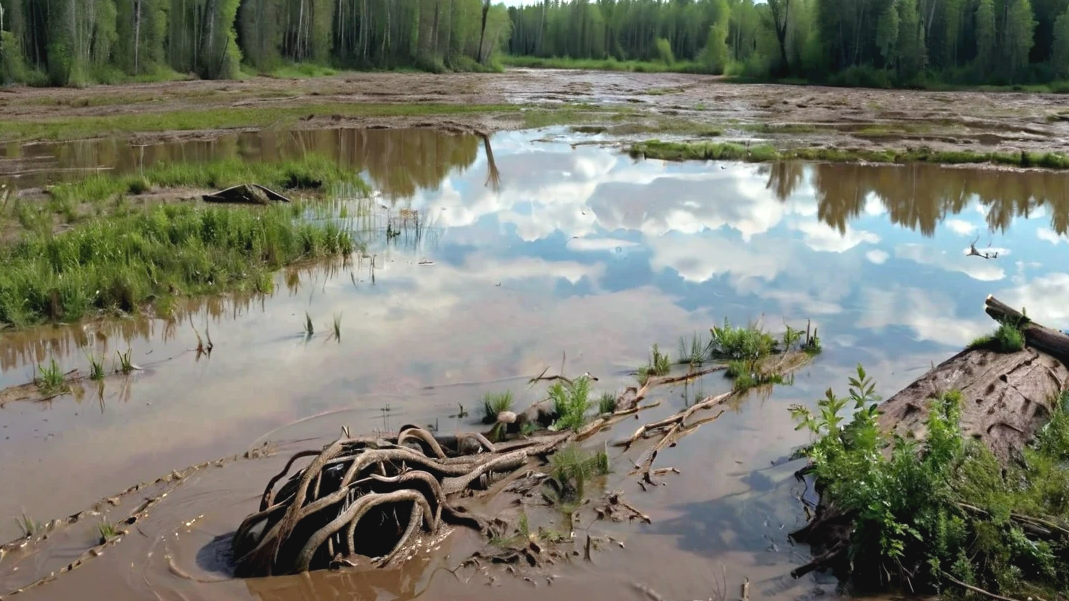 Местные болота превратились в непролазную жижу.