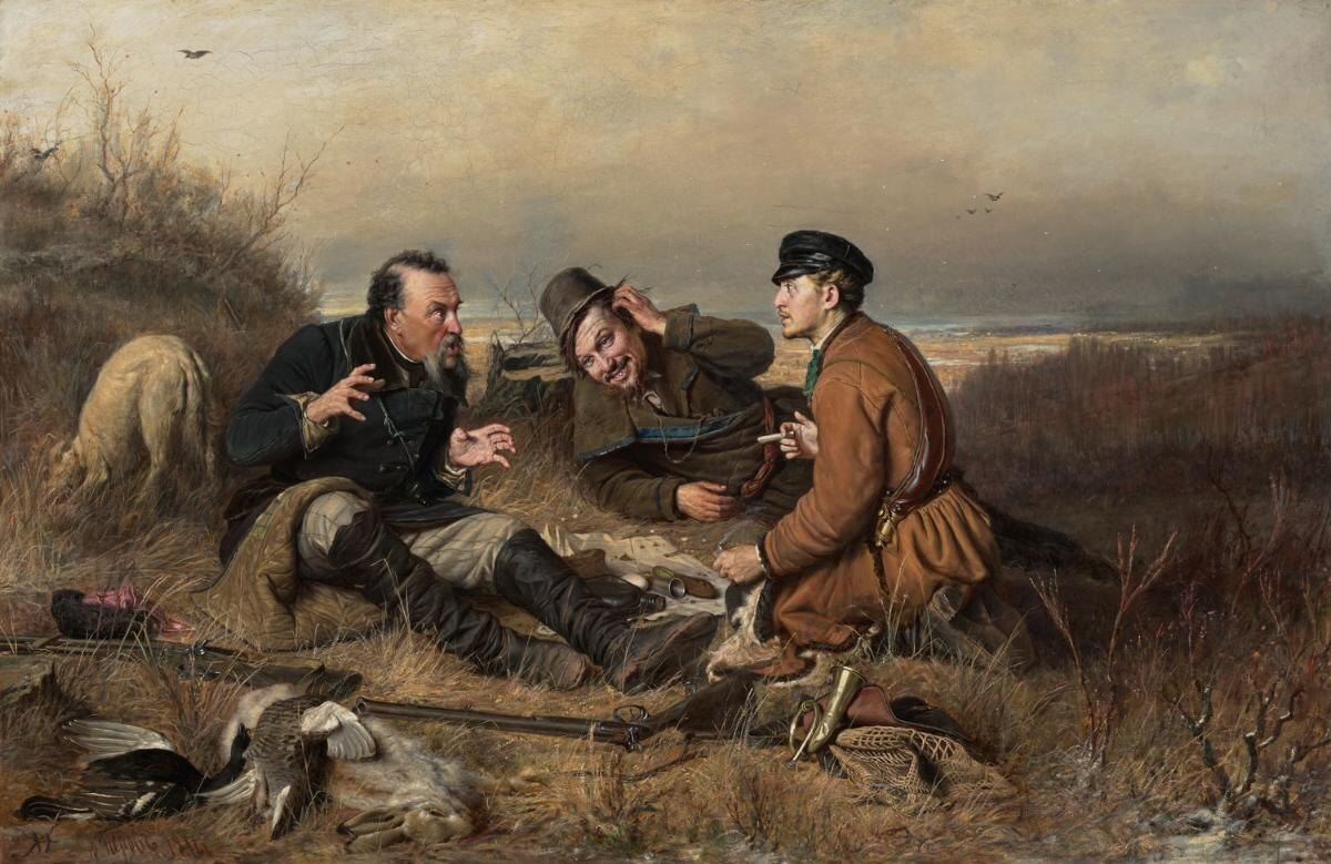 Василий Перов «Охотники на привале», 1871