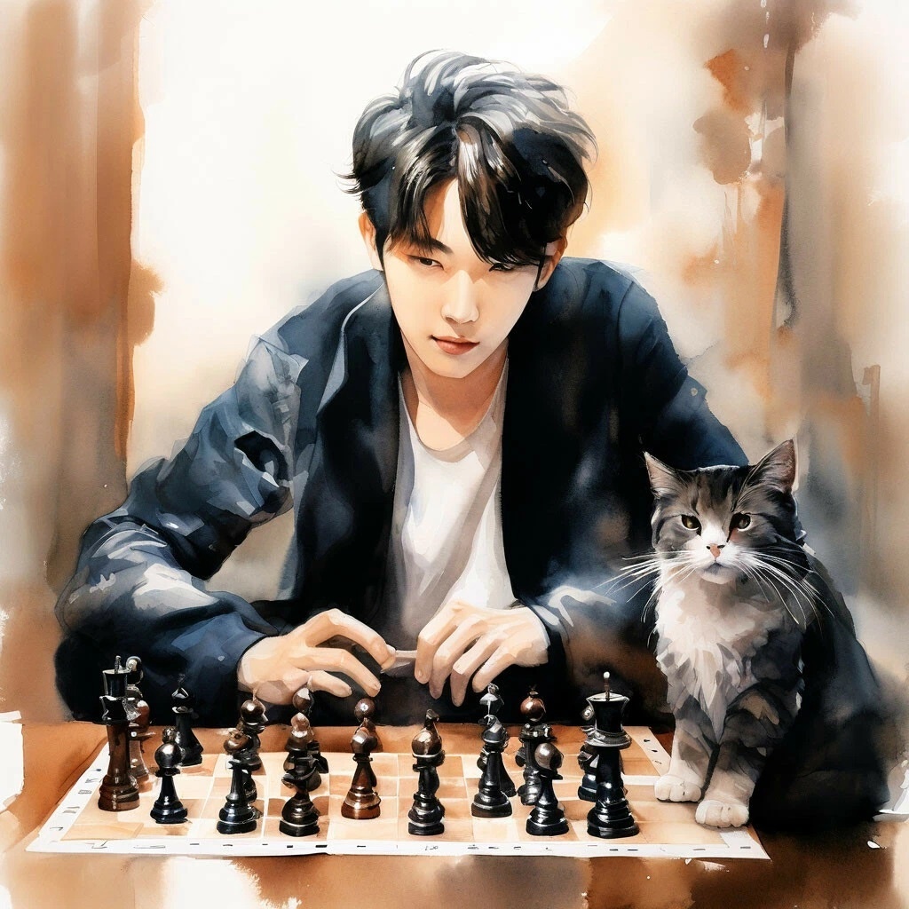 Противник потерпел поражение ещё до начала партии - сила двух котиков неоспорима