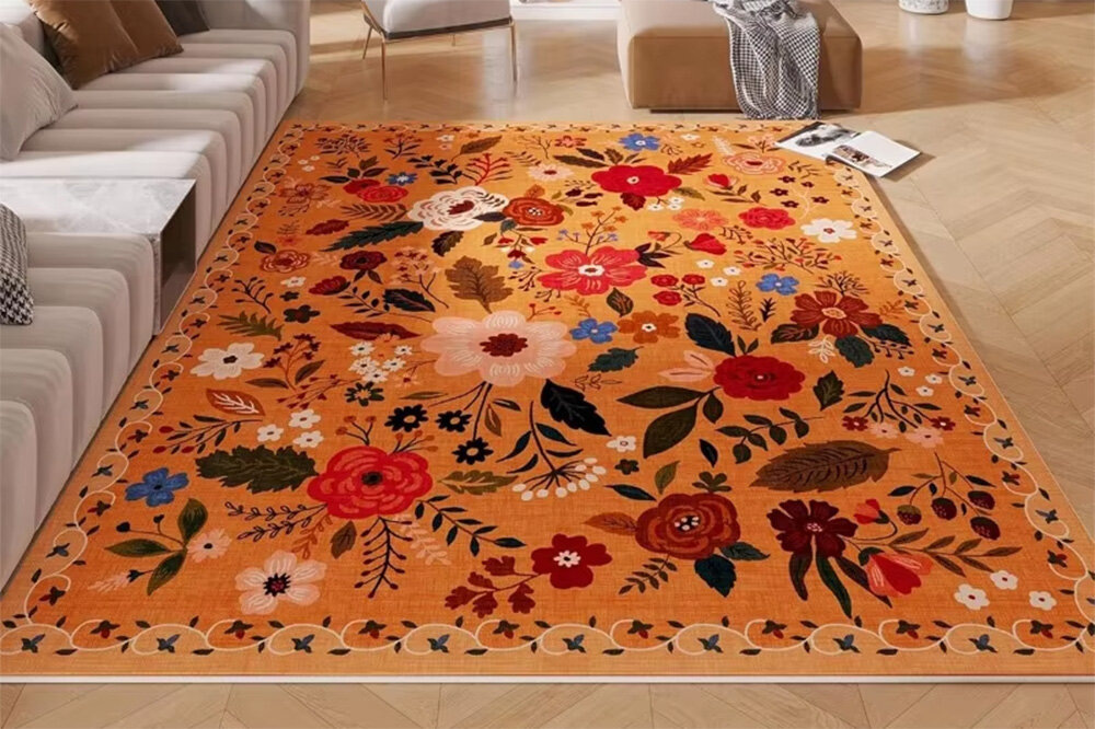 Винтажный цветочный ковёр, AliExpress