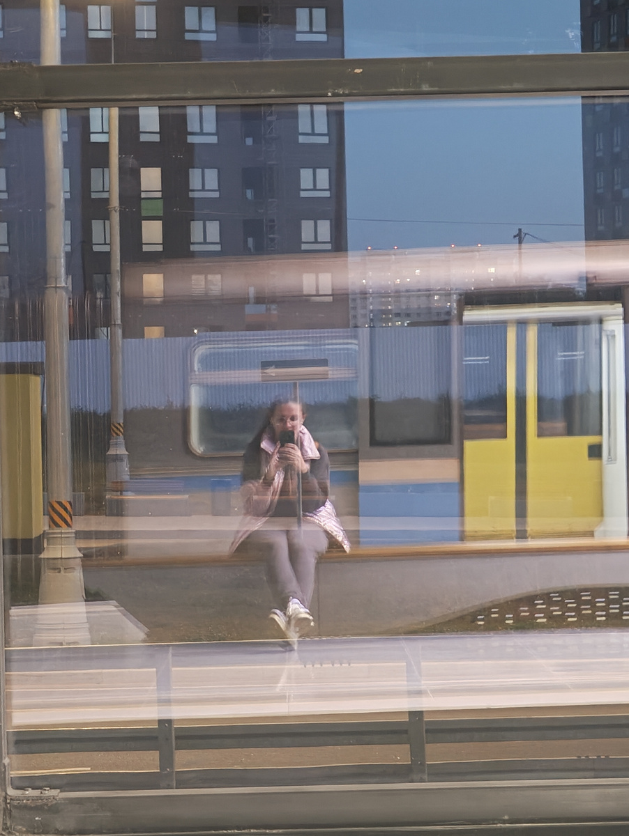 Кстати на станции вот такие интересные фото получаются