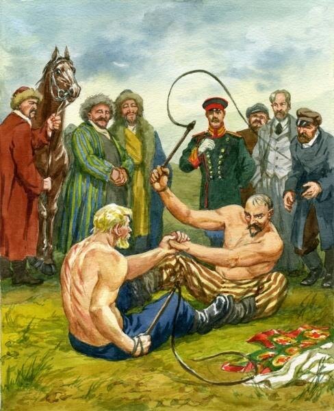 Иллюстрация к повести Н.С. Лескова "Очарованный странник". Из открытого источника