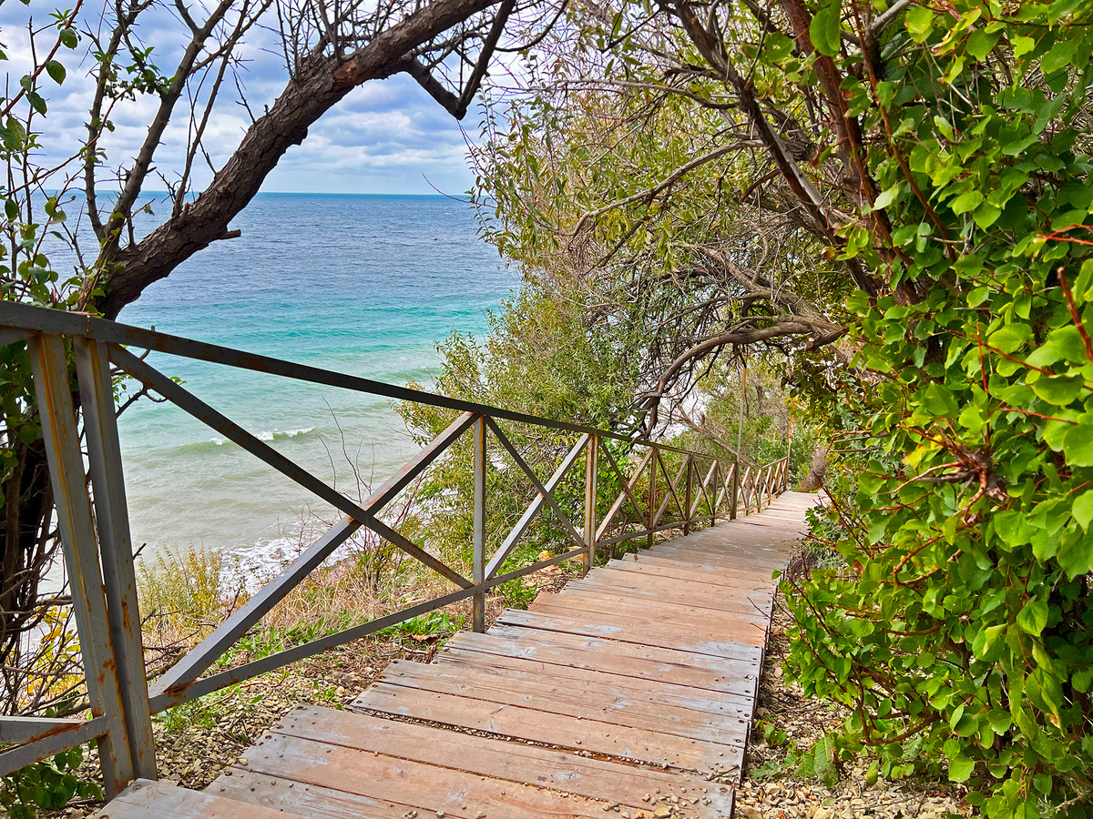 Спуск к любимому морю.