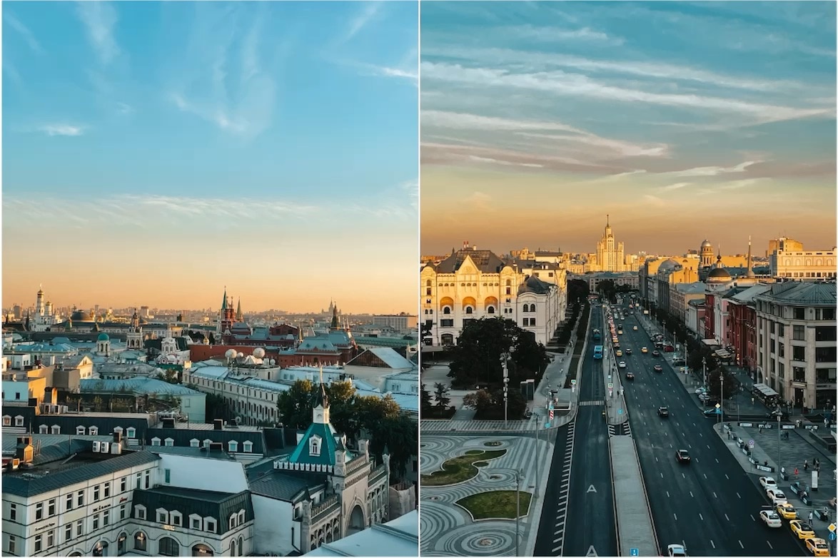 Вид на Москву с смотровой площадки ЦДМ 