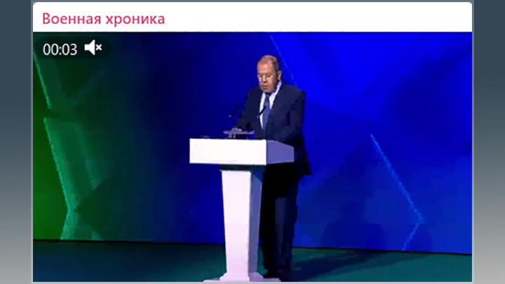    Лавров говорит о скором подписании договора. Многие пока не осознают всю его серьёзность//Скриншот страницы ТГ-канала "Военная хроника"