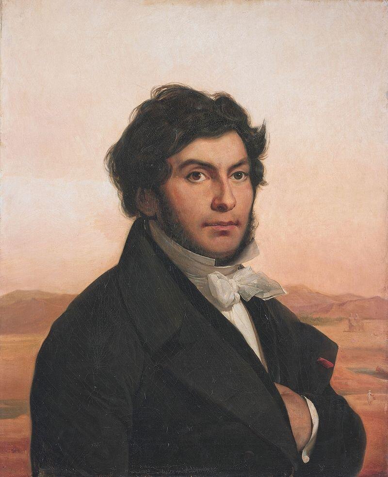 Жан-Франсуа Шампольон, Леон Конье, 1831, через Лувр.
