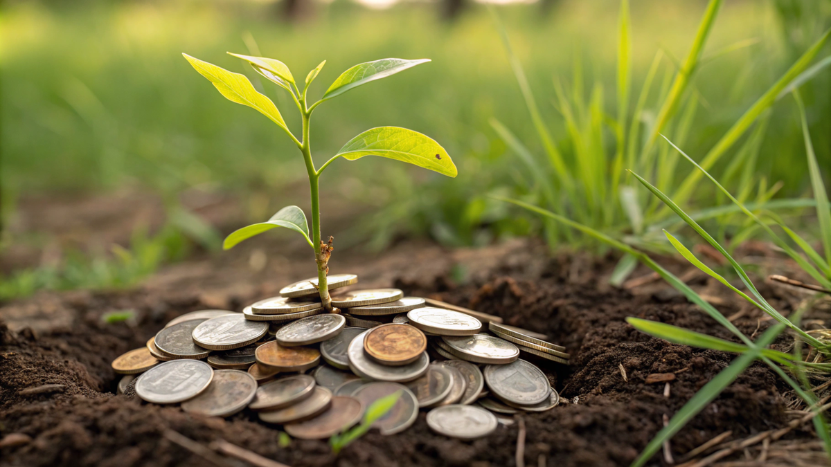 Из вложенных монет вполне можно вырастить плодоносное дерево