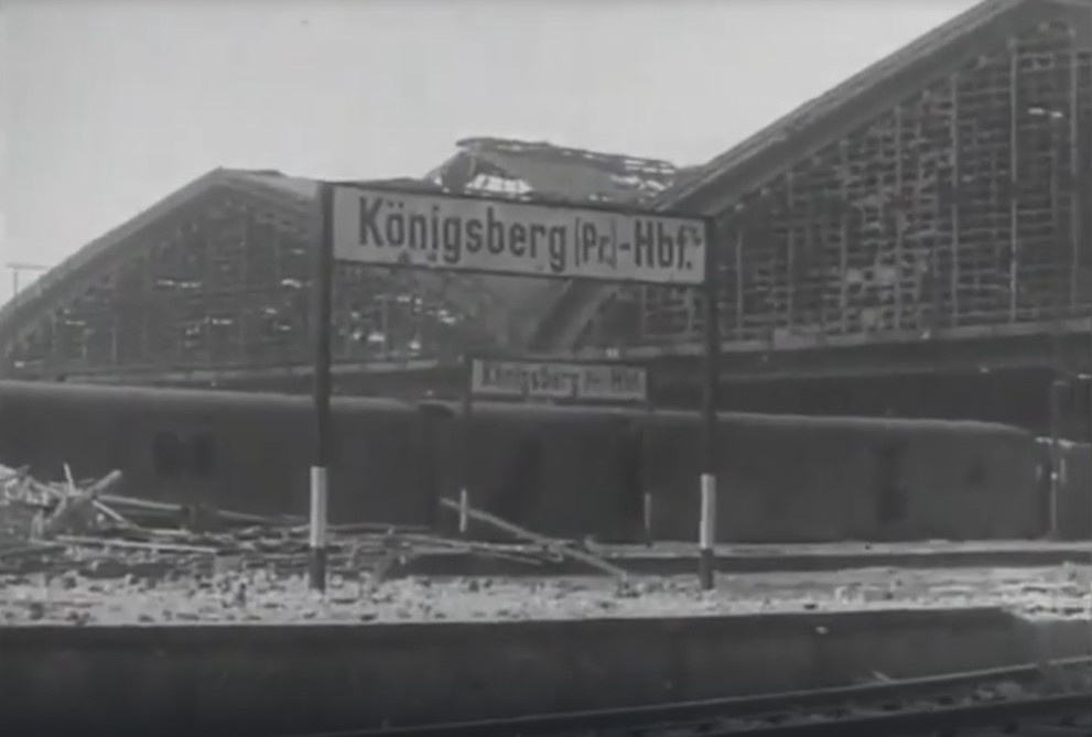 Главный вокзал Кёнигсберга в 1945 году