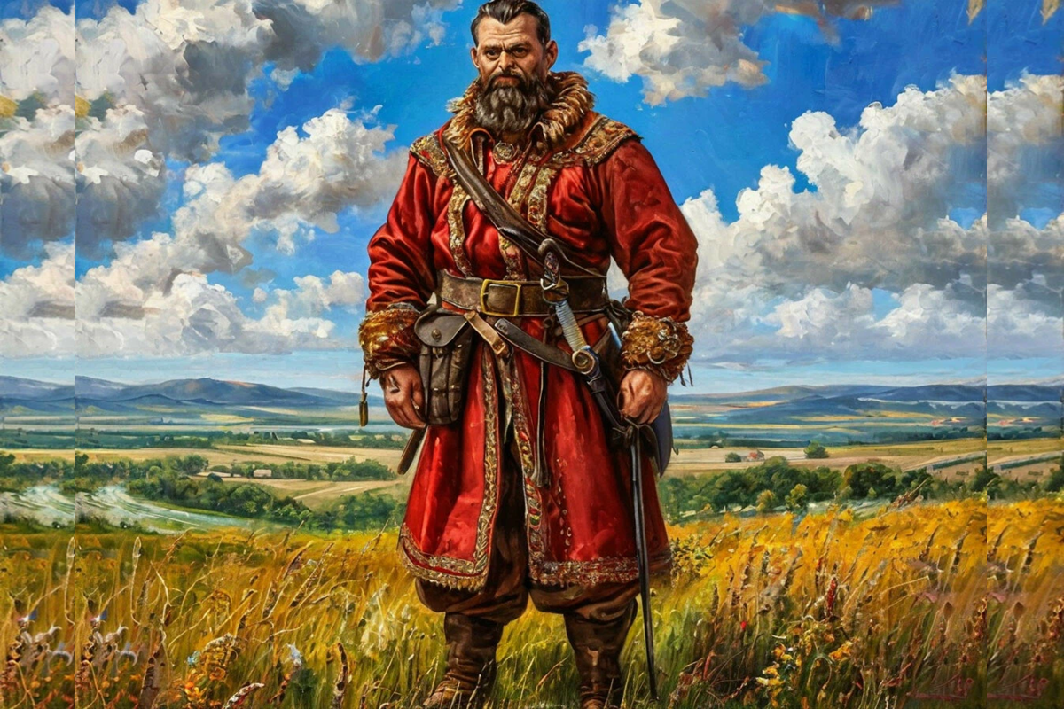 Казачий кошевой атаман Иван Подкова – господарь Молдовы. 
Фото: Нейросеть shedevrum.ai