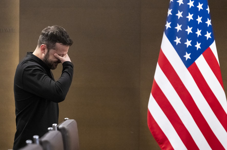 Президент Украины Владимир Зеленский на международной конференции по Украине. Фото: EPA /TASS