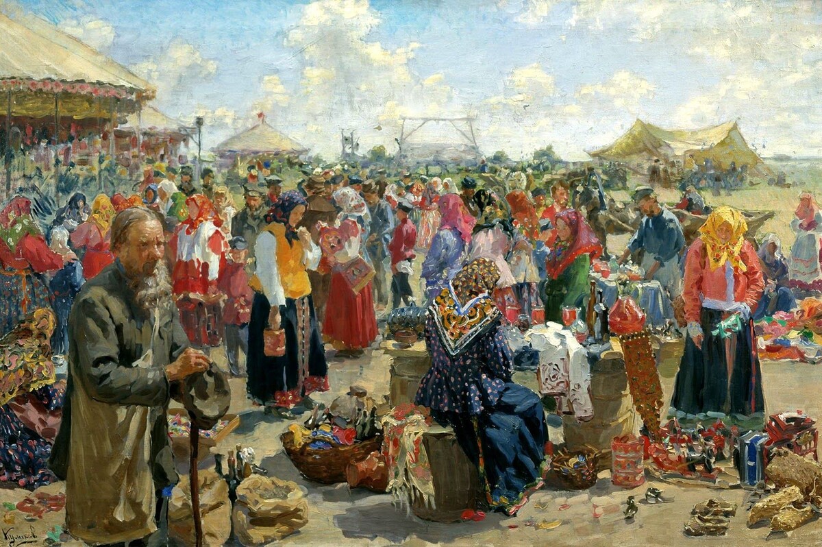 Иван Семёнович Куликов – Ярмарка, 1910