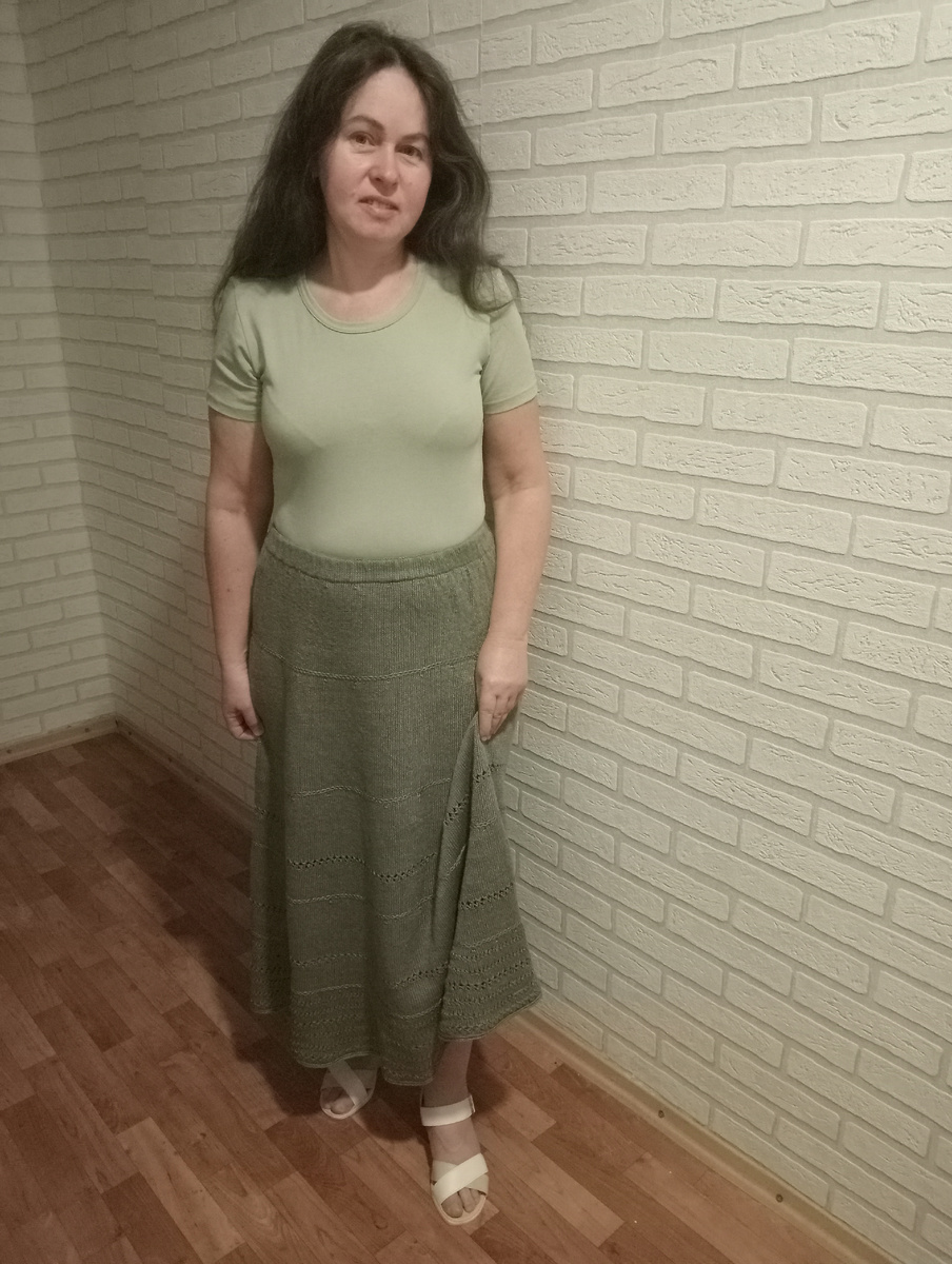 Ярусная льняная юбка, фото авторов