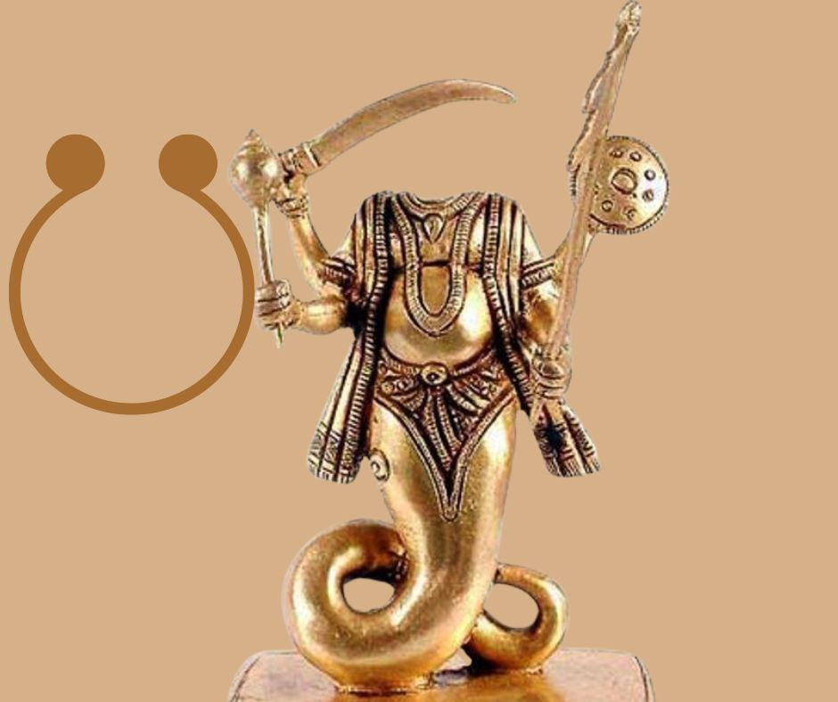 Слева подкова это обозначение Кету. Хвост демона или хвост дракона.