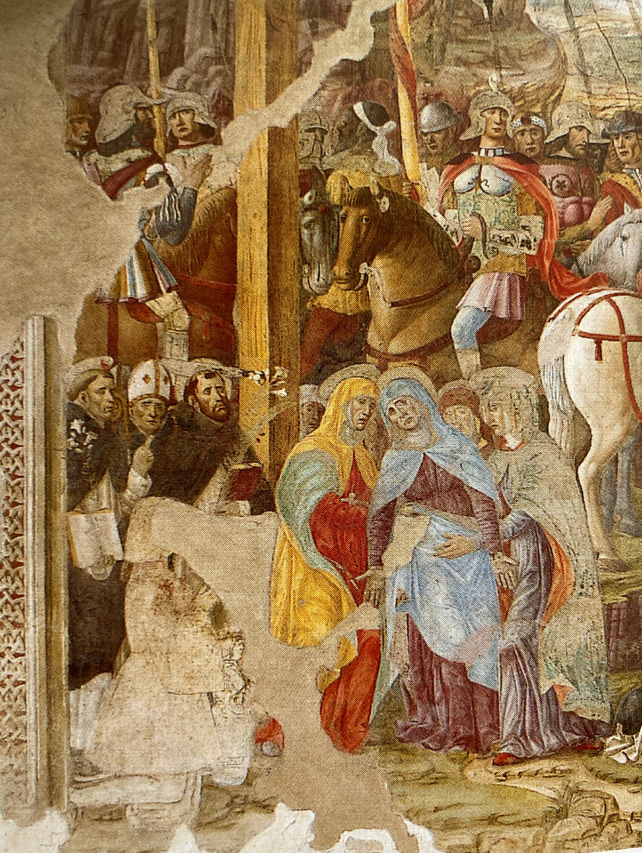 Фрагмент «Распятия» с портретом Лодовико Сфорца с сыном.