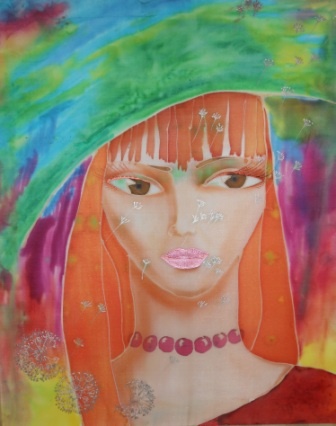 Лолита. Батик. Работа автора.