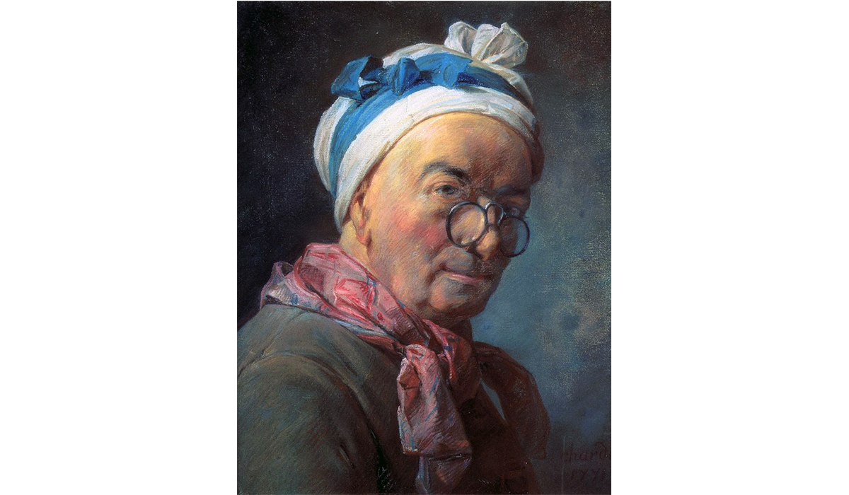 Автопортрет в очках, 1771. Музей Лувр, Париж, Франция