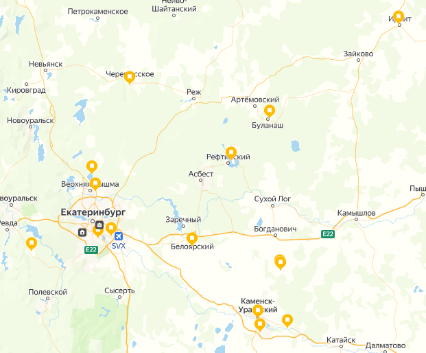 На карте отмечены трассы посещенные лишь за период с февраля по сентябрь 2024 года и это далеко не все в Свердловской области. Часть соревнований была пропущена.