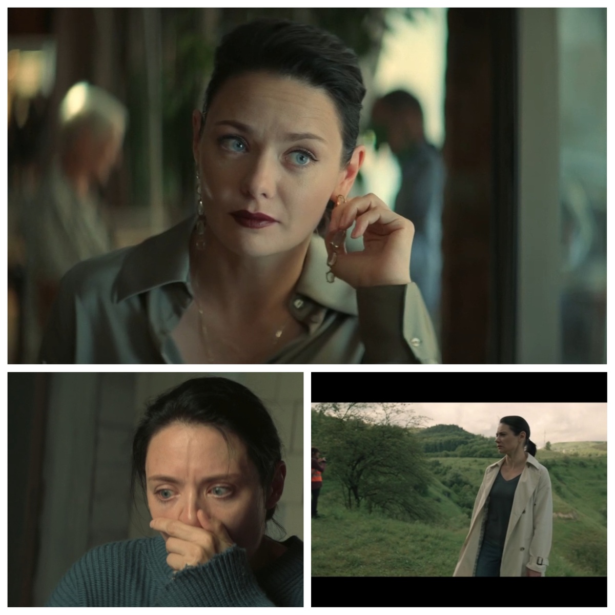 Красавица Карина Разумовская. Кадры из сериала «Трасса», коллаж автора