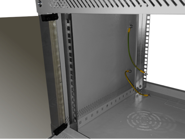 Шкаф настенный 9U серия NOP3 (600х600x502), передняя дверь стекло, разборный, Netko