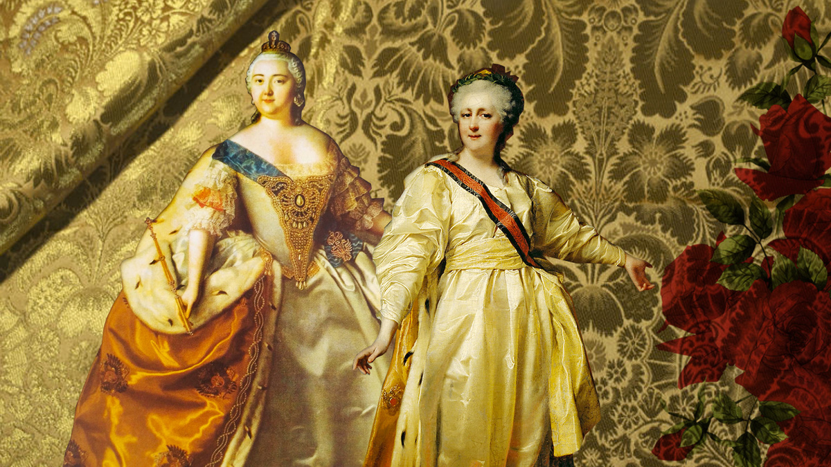 Елизавета Петровна и Екатерина II.  Из открытых источников сети Интернет.