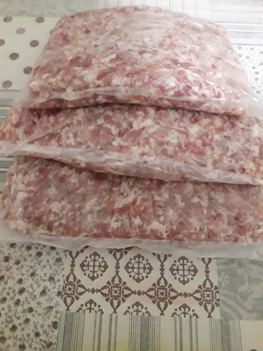 Мои запасы фарша.