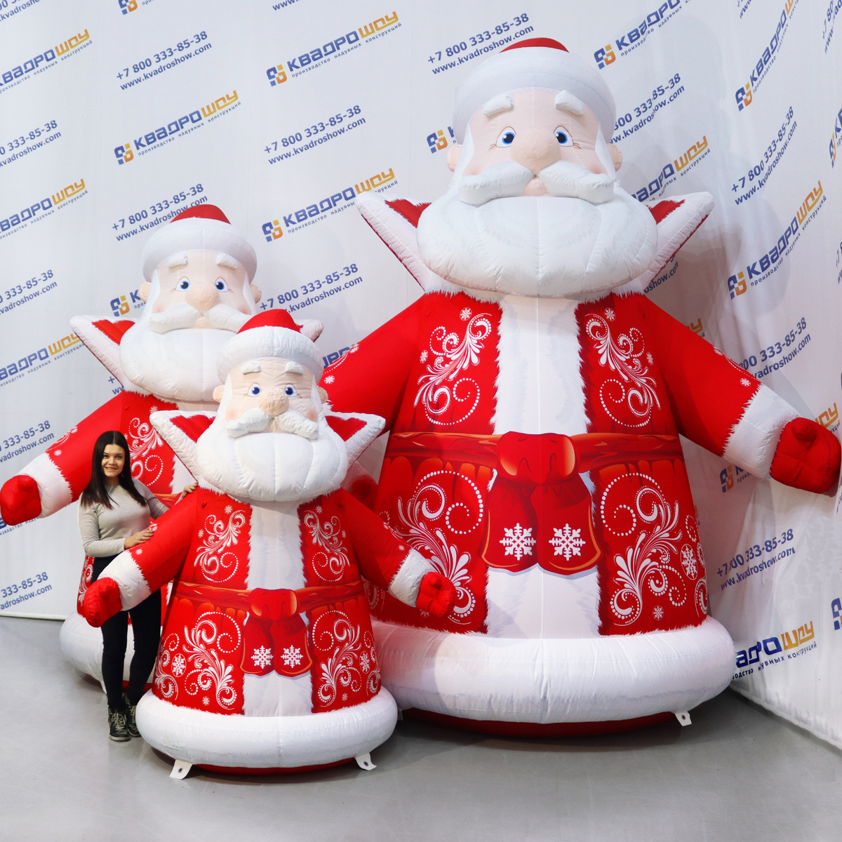 Надувные фигуры Дед Мороз от компании КвадроШоу