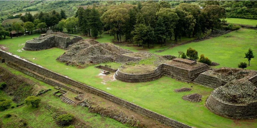 Ancient ruins at the Tarascan capital, Tzintzuntzán
