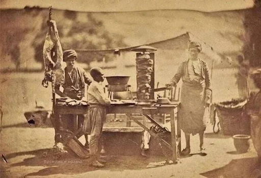 Первая фотография шаурмы. Оттоманская империя, 1855 г. 