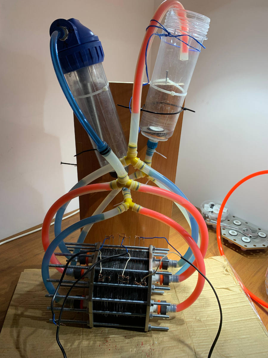 водородный реактор с протонообменными мембранами для получения водорода.