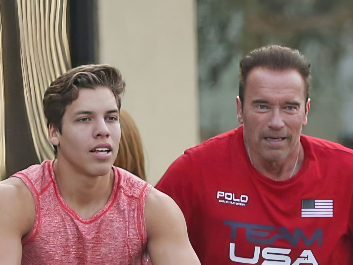 Арнольд Шварценеггер с внебрачным сыном, фото: yahoo.com