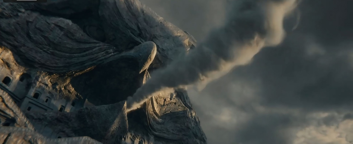 Кадр из фильма. Гингема напустила Ураган и своего замка