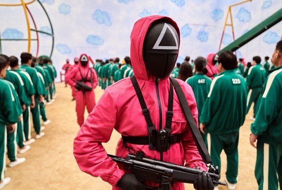    Кадр из сериала «Игра в кальмара»