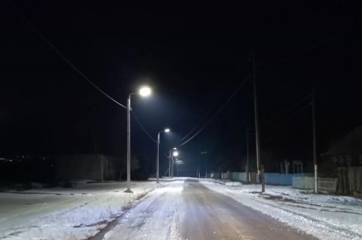    Освещение улиц сделали за 17 млн рублей в селе Шелопугино
