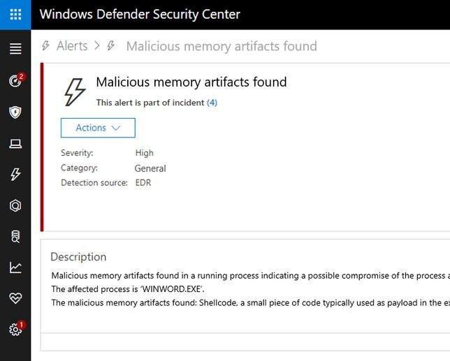 Windows Defender Advanced Threat Protection GUI