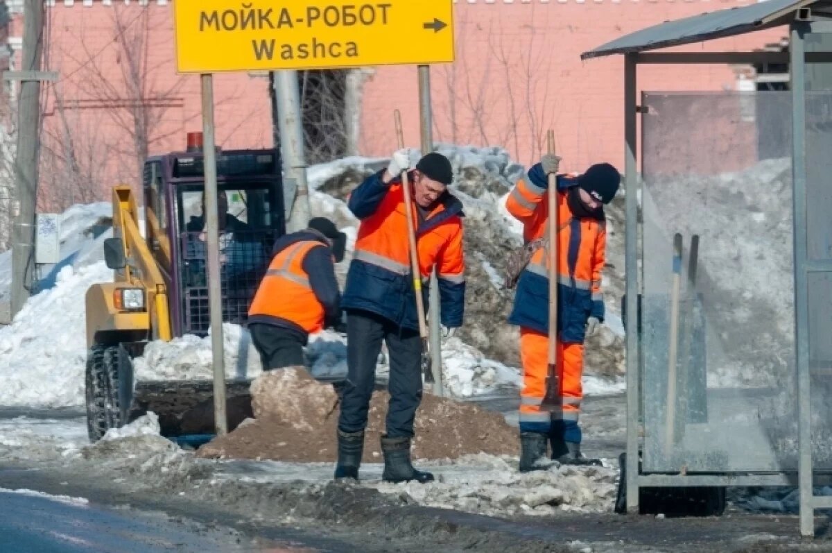    В Петербурге студентам готовы платить тысячу рублей за 4 часа уборки снега