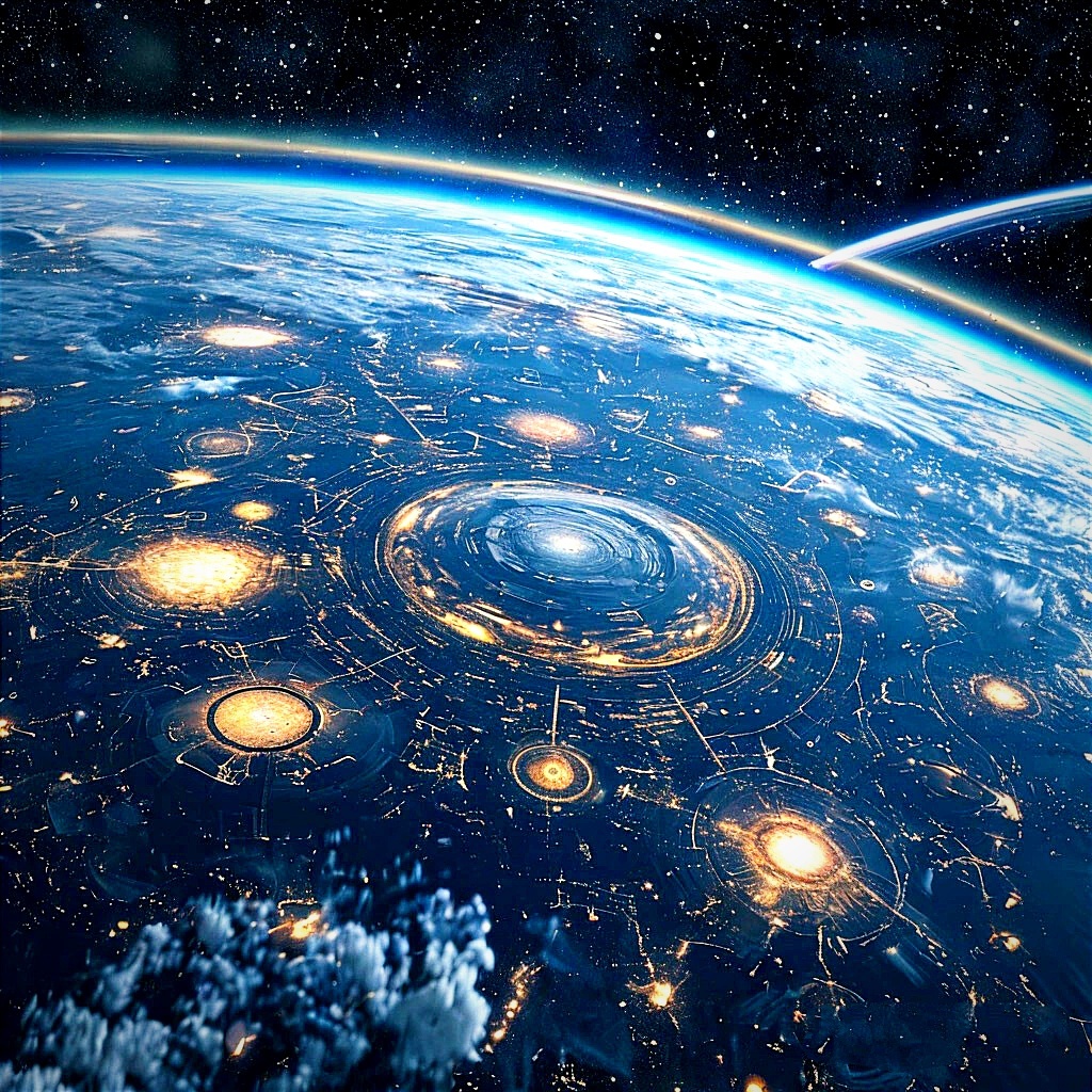 Цивилизация I типа по версии нейросети.