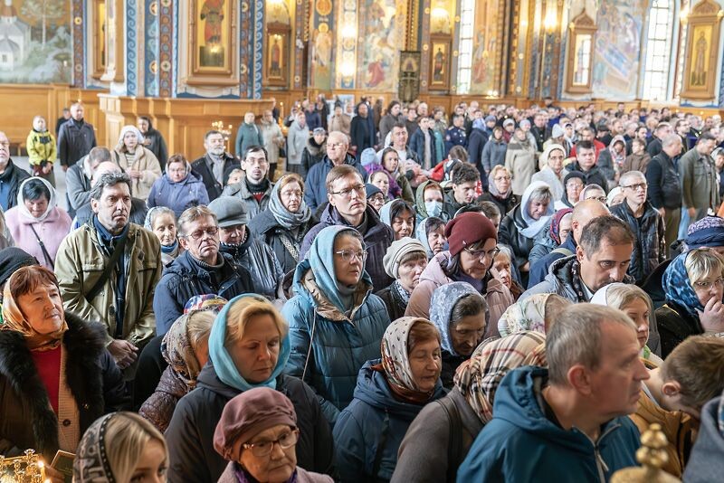    Молебен в Благовещенском соборе. Фото: Воронежская епархия