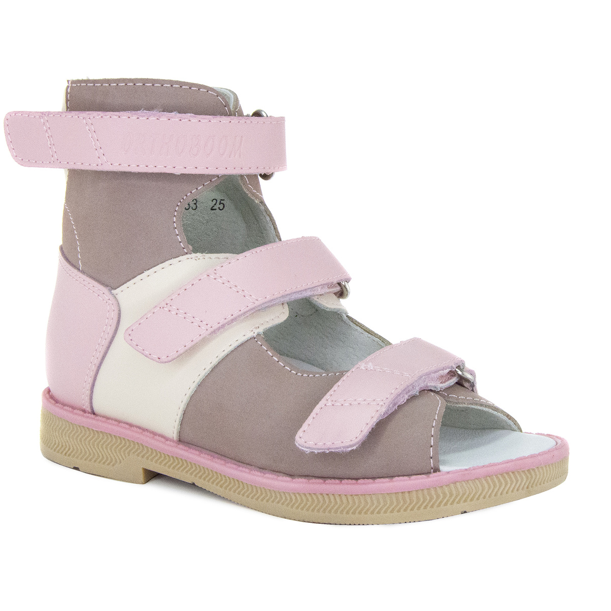 Ортопедические сандалии 71587-33 розовый капучино 