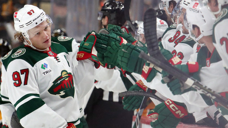    Кирилл Капризов (№ 97) набирает не меньше двух очков в семи матчах подряд.Imagn Images USA Today Sports