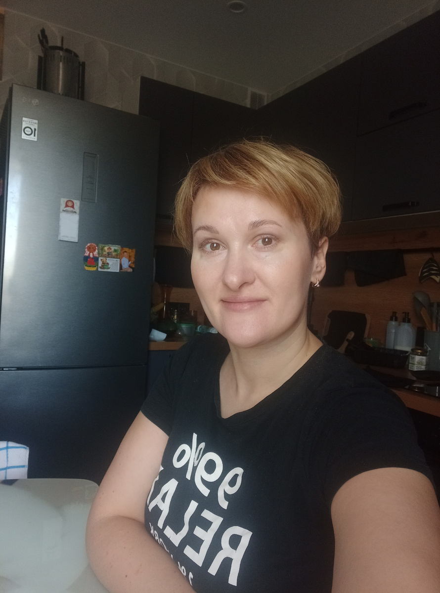 Утром на кухне после зарядки