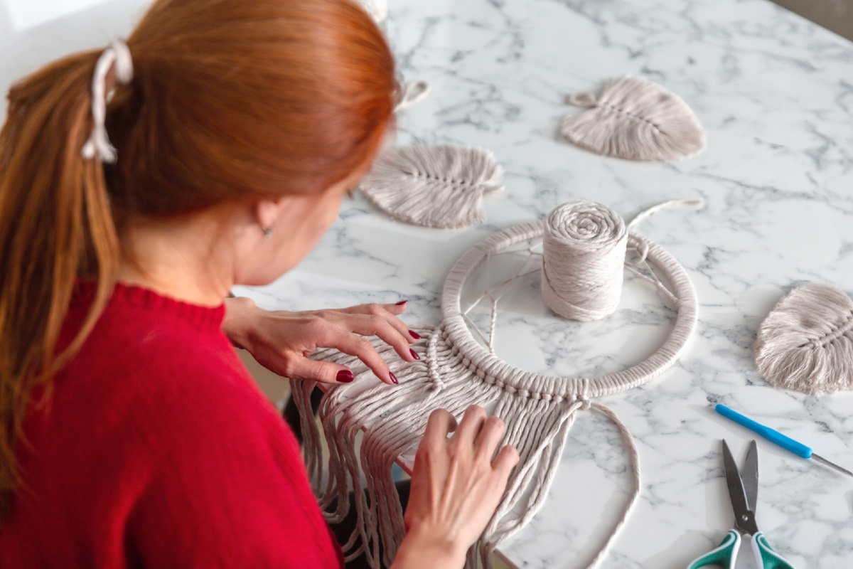 Создание панно «Ловец снов»