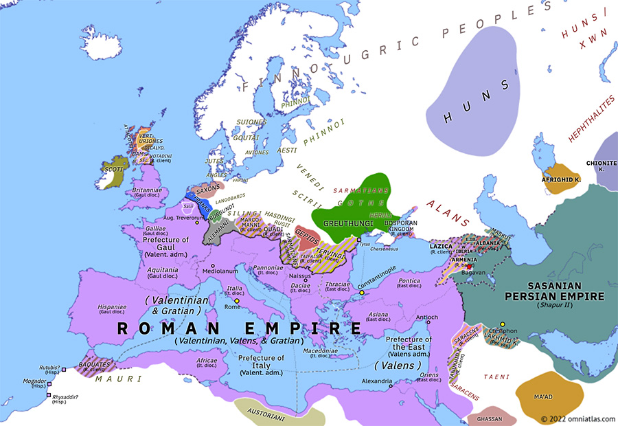 Римская империя в 371-м году