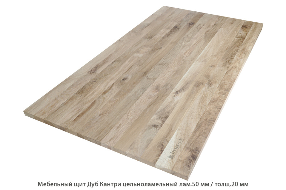 Дубовый мебельный щит, сорт "Кантри"