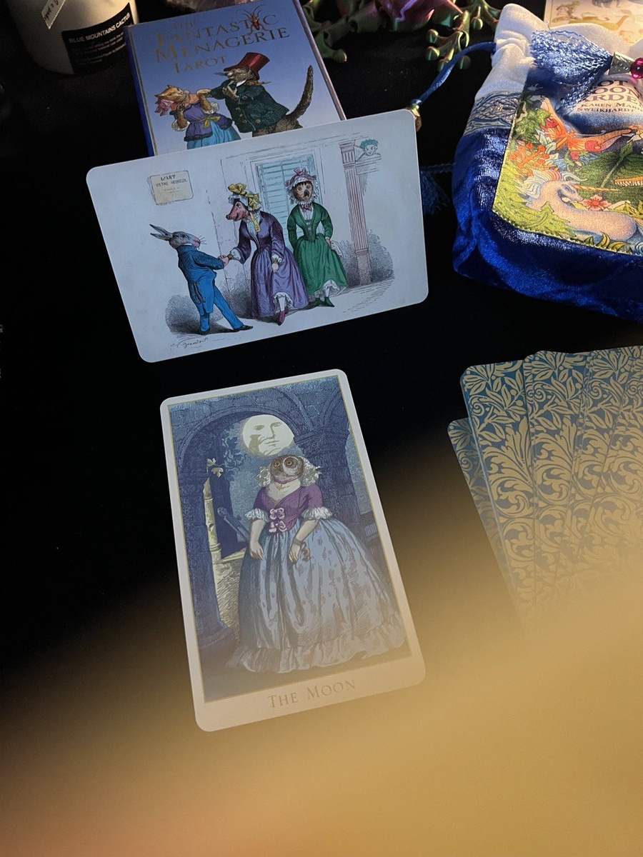 СА XVIII - "Луна"🌒🌖🌙. в колоде Таро "Фантастический зверинец"
