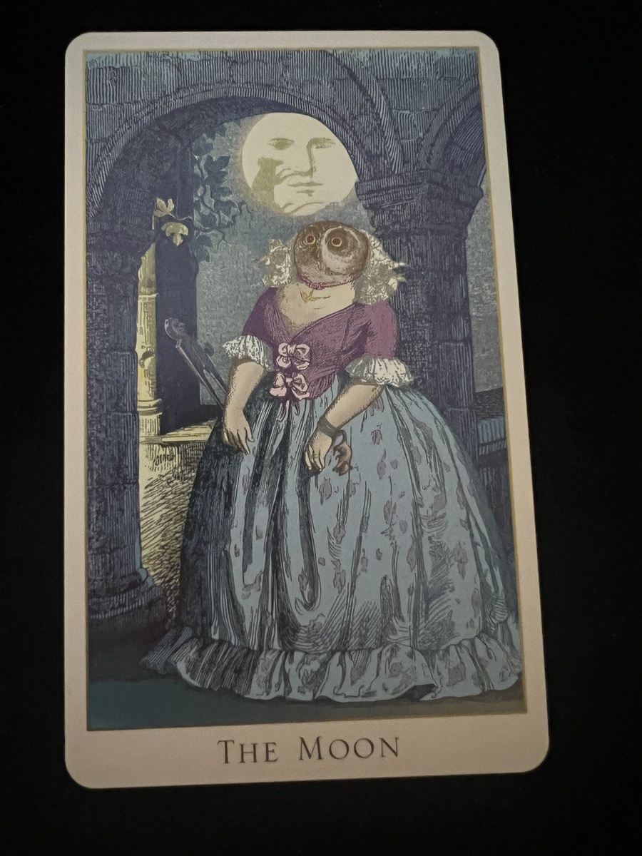СА XVIII - "Луна"🌒🌖🌙. в колоде Таро "Фантастический зверинец"